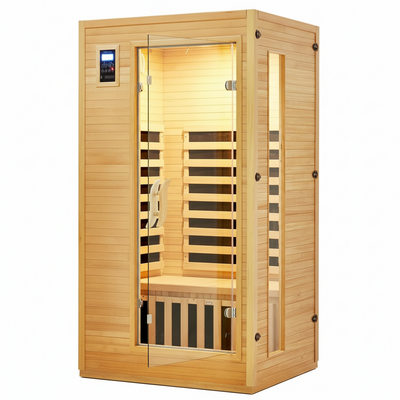 1–2 Person Far Infrared Sauna – Hemlock with Chromotherapy