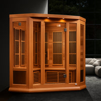 3 - Person FAR Infrared Sauna in Cedar — product view 4