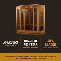 3 - Person FAR Infrared Sauna in Cedar — Results & Stats